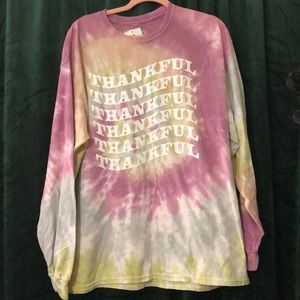 NWT tie dye thankful T shirt